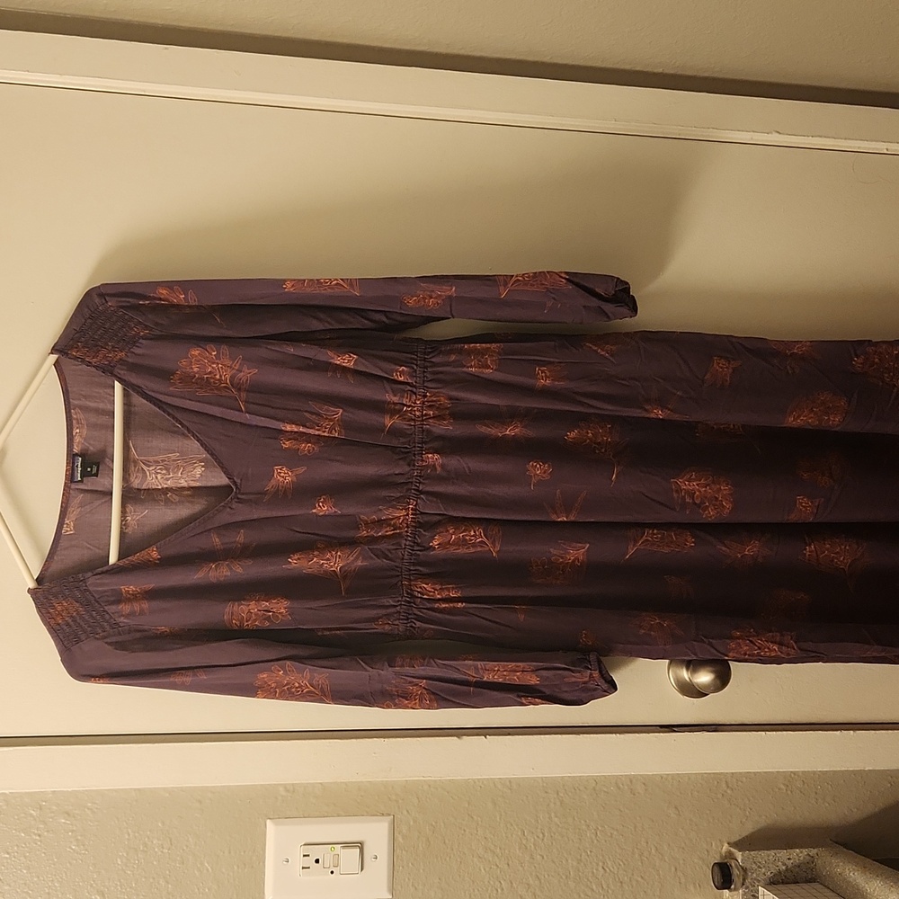 Patagonia Shallow Moon Tencel Dress - Navy - Size M